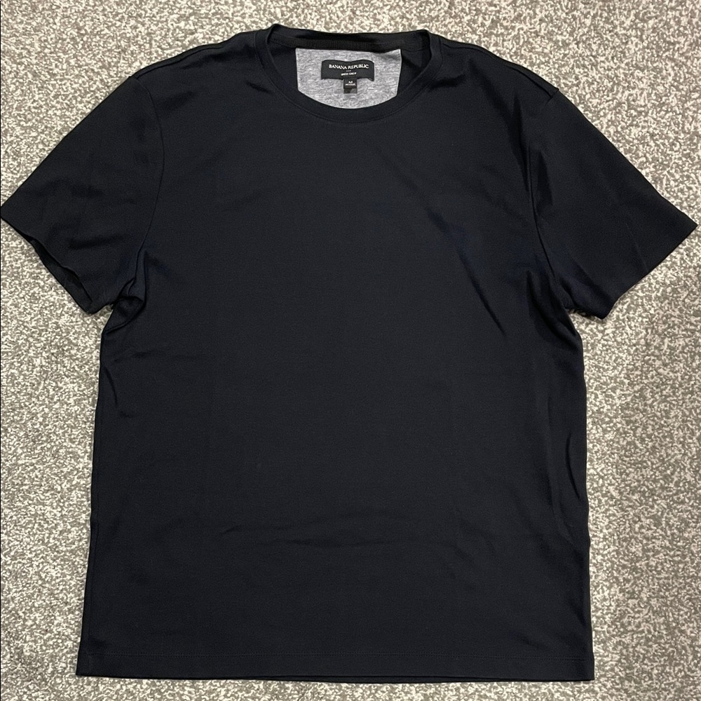 Banana Republic Men's Black Short Sleeve Dress Cree Tee